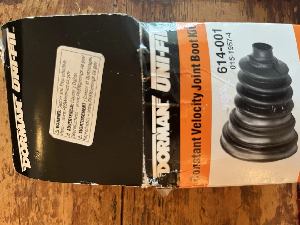 CV Joint Boot Kit Dorman 614-001 Uni-Fit Constant Velocity Joints Open Box - Image 2 of 4
