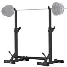 Adjustable Squat Rack Stand Multi-Function Barbell Rack Weight Lifting Gym Du...