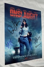 Adria Arjona, Dan Stevens & Director Adam Wingard Signed 11x14 Photo Onslaught