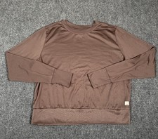 Vuori Womens Daydream Long Sleeve Crew Neck Shirt Small Huckleberry VW133 EUC