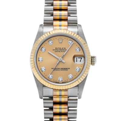 ROLEX Datejust Tridor 68279GBIC Champagne/diamond WATCH 687429