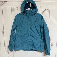 The North Face Resolve 2 Women’s Large Teal DryVent Rain Jacket EUC