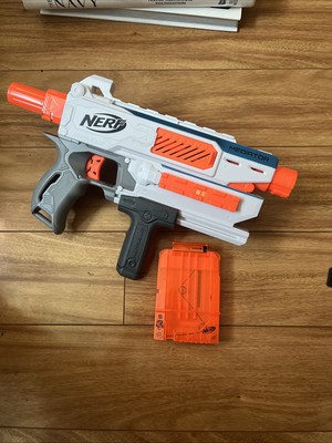 NERF E0016 N-strike Modulus Mediator Blaster Gun Used And Tested Works