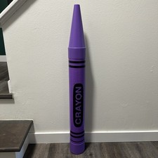 Vintage 1988 Purple Crayola Crayon Coin Piggy Bank 35โ Fantazia Made In USA