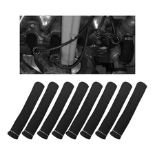 Sylvil 8 PCS Spark Plug Wire Boots, 6 Inch 1200° Automotive Heat Shield Therm...