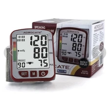 Advocate Speaking Wrist Blood Pressure Monitor W/Backlit Display Model SPBP-02