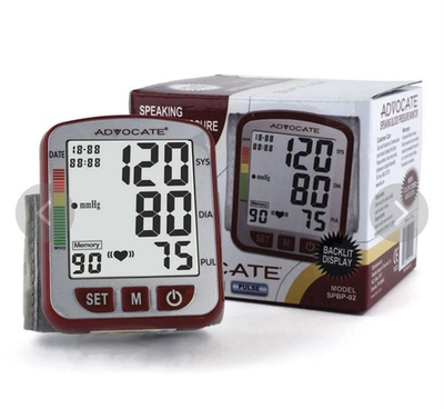 #ad Advocate Speaking Wrist Blood Pressure Monitor W Backlit Display Model SPBP 02 $19.95