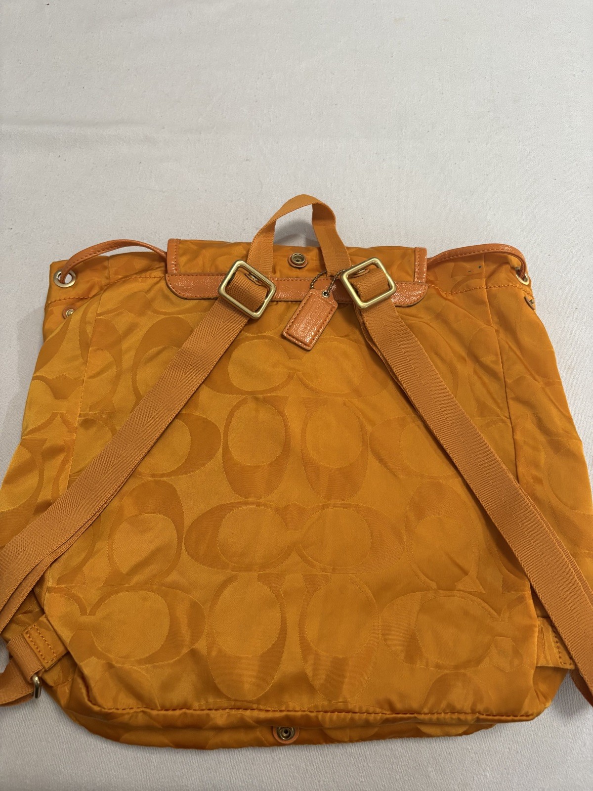 Coach Backpack Large; Bright Orange - image 2