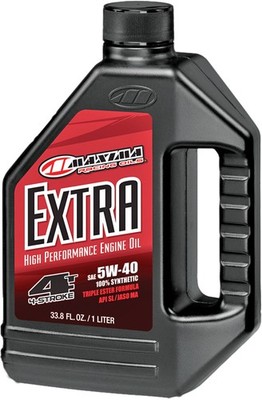 Maxima 4T Extra Full Synthetic Motor Oil 5W40 1 Liter 30-17901 Universal