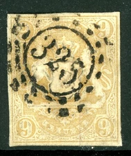 Germany States 1867 Bavaria 9Kr Bister Scott #20 VFU M431