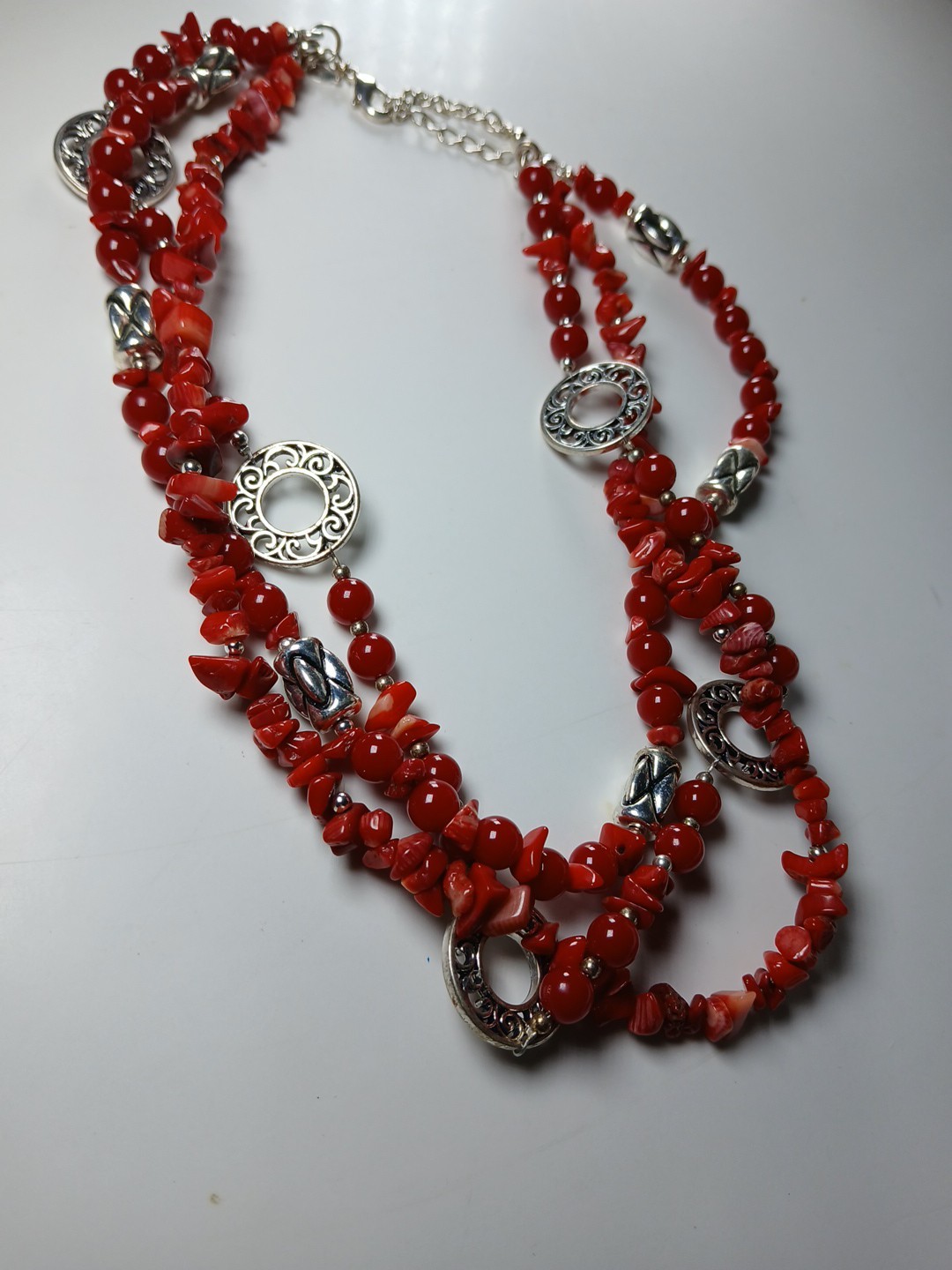 Vintage signed premier designs statement  Red Bea… - image 11