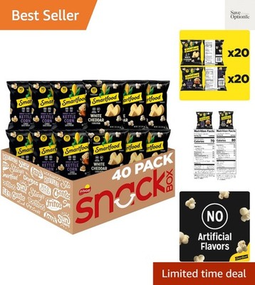 Popcorn, Variety Pack, 0.5 Ounce Pack of 40