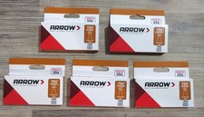 Arrow Fastener T-25  3/8" Round Crown Staples  #256     5 Boxes of 1,000