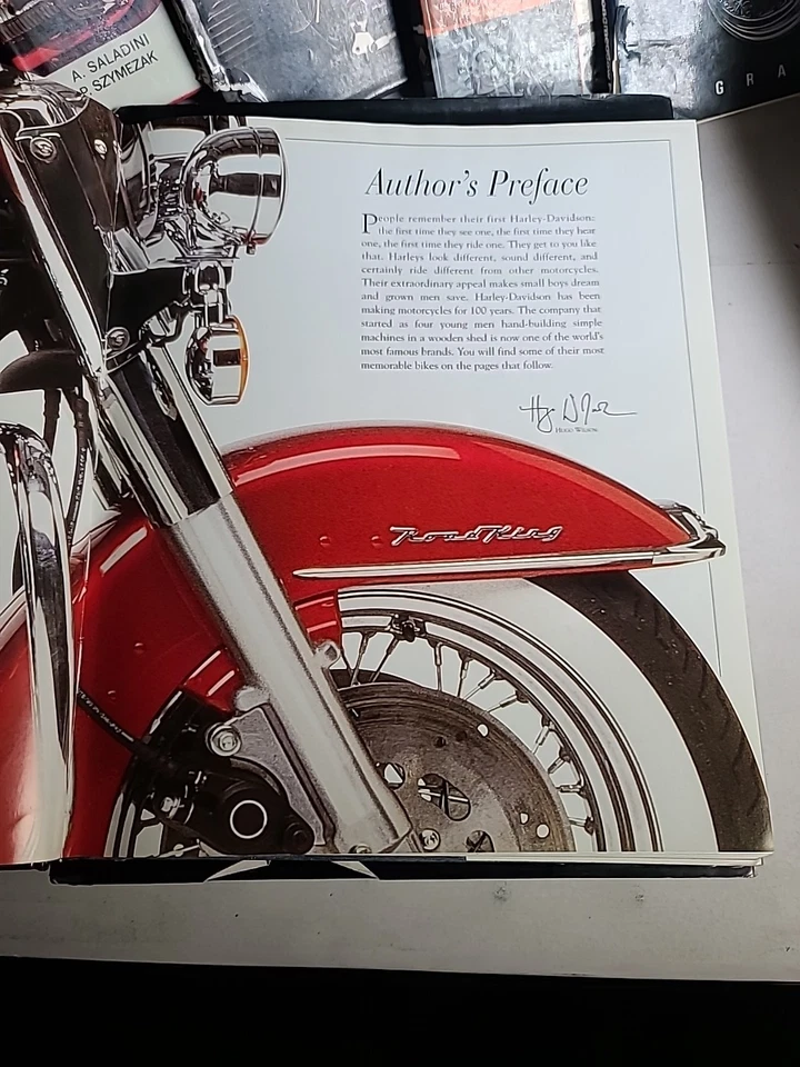 Harley-Davidson Book Lot – 9 Hardcover Books – History, Models, Chronicle, Photo - Image 3 of 4