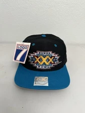 VTG 1995 Super Bowl XXX Snapback HAT LOGO 7 NWT wool blend 90s