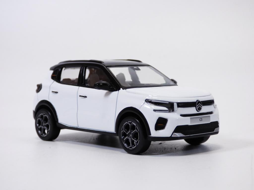 CITROEN C3 blanc Polar & toit noir 1/43 2024