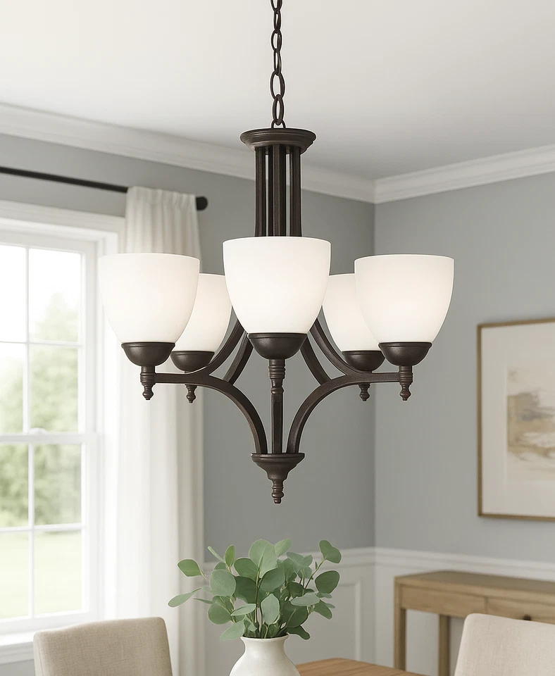 Fort Worth Upgrade 5-Light Chandelier – Matte Black Finish