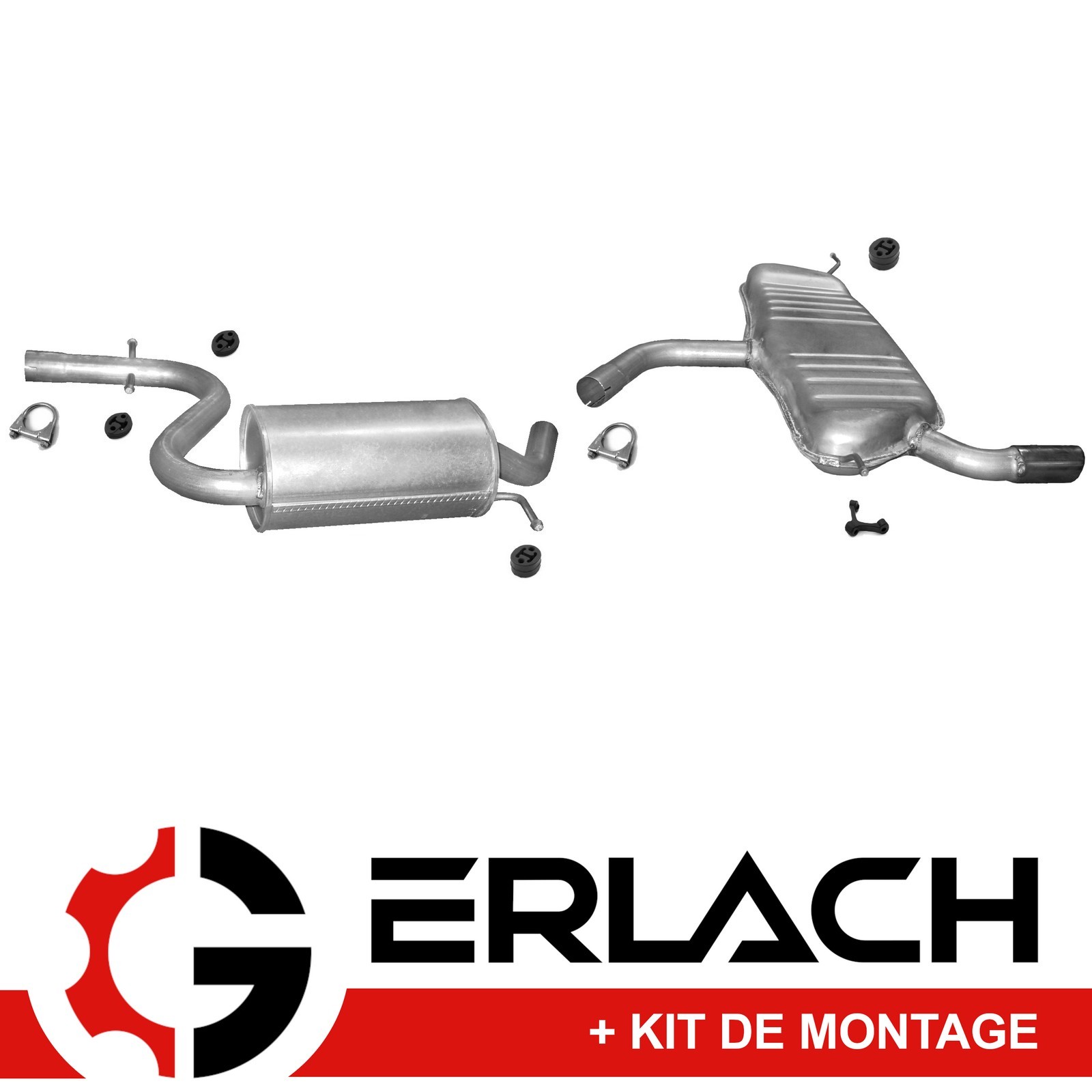 Échappement silencieux Audi A3 1.6 FSI pot de détente arrière essence