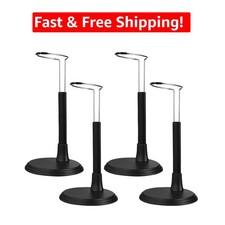 Reusable Doll Display Stands - 4pcs Set for 8-Inch Dolls with Adjustable Heights