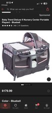 Baby Trend Gray Play Pen Replacement Carrying Storage Travel Bag