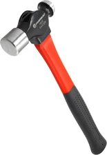 Powerbuilt 16 oz. Ball-Peen Hammer with Fiberglass Handle - 16 Oz., Black 