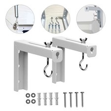 Universal White Metal Projector Screen Ceiling Mount Durable for Home Use