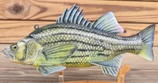 Fish Decoy NFDA Donated Exceptional Todd Schulze White Bass spearing decoy