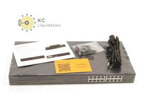 Lantronix SM16TAT2SA 16-Port Smart Gigabit Ehternet géré PoE+ Commutateur