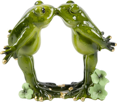 Kissing Frog Couple Figurine Romantic - 1 Set Frog Statues Unique Animal Tableto