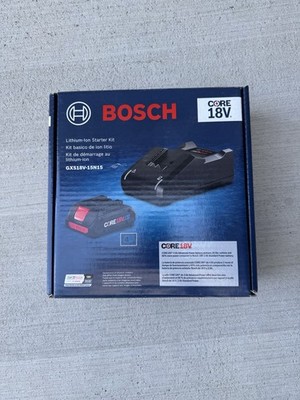 Bosch GXS18V-15N15 18V CORE18V Starter Kit 4.0 Ah Compact Battery New Sealed