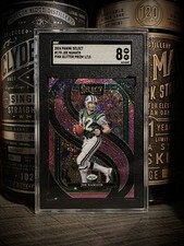 Joe Namath SGC 8 BOOKEND 01/15 - 2024 Panini Select Pink Glitter Prizm