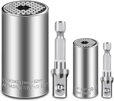 Universal Socket Set (11-32mm 7-19mm) Super Socket for Unscrew Any Bolt Multi...