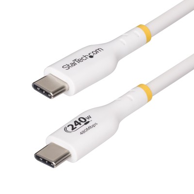 StarTech.com 3m White USB-C Charging Cable, USB-IF Certified USB C Cable, 240W P