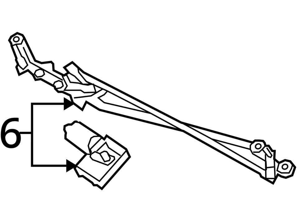 Windshield Wiper Motor Includes Transmission Fits 07-15 AUDI Q7 2612310 Foto 4 de 4