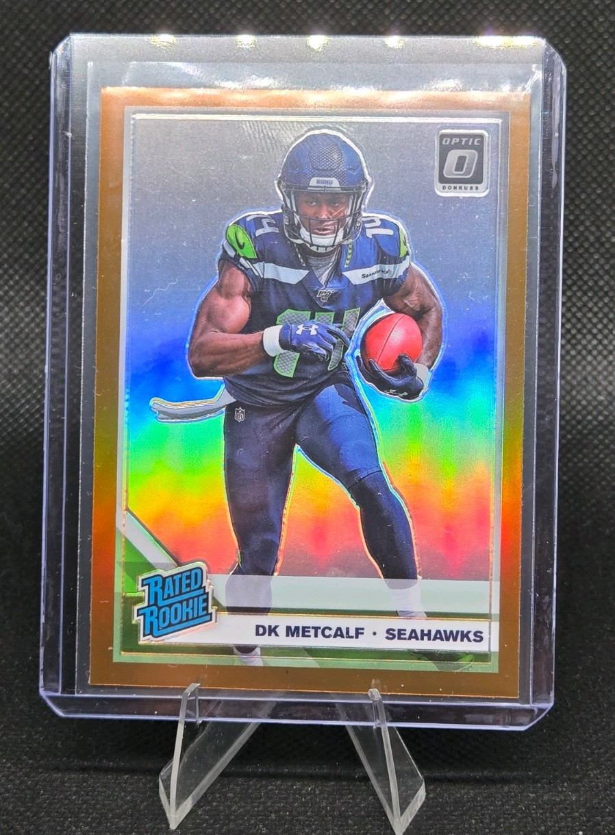 2019 Panini Donruss Optic DK Metcalf #163 Bronze Prizm Rated Rookie Seahawks RC