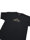Orange County Choppers Vintage Y2K Black Silver Puff Logo T Shirt Size 2XL