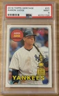 2018 Topps Heritage - Aaron Judge #25 Bat on Shoulder PSA 9