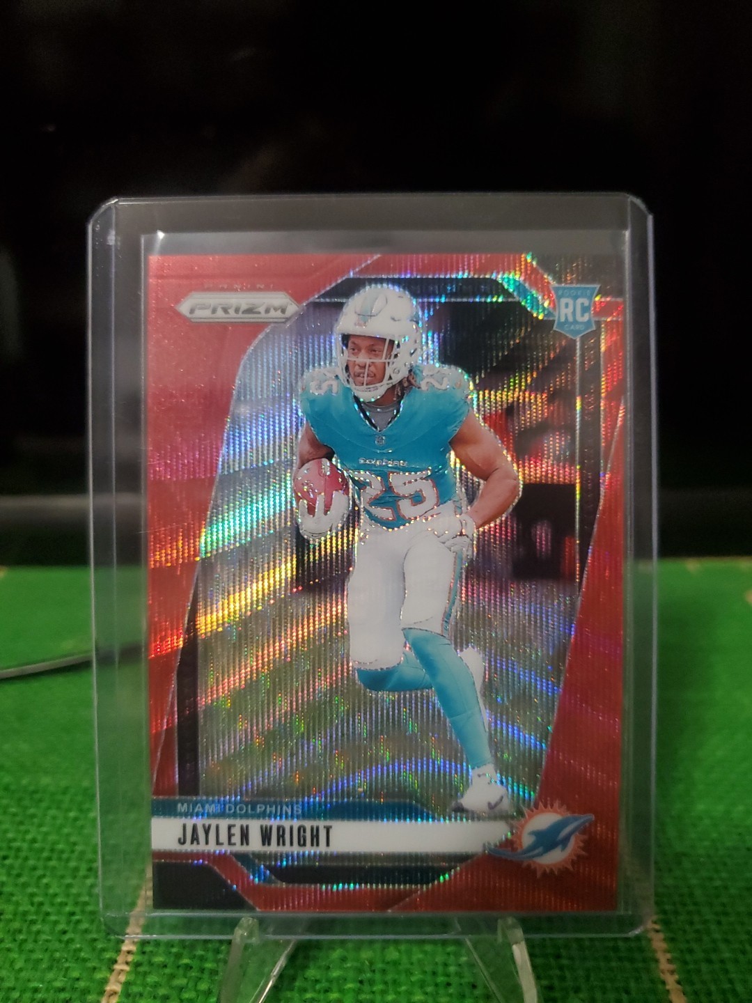 2024 Panini Prizm - Rookies Jaylen Wright #348 Red Wave Prizm /149 (RC)