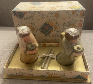 Vintage MEM Angel Candle Holder Castile Soap Set Nr. 5700, Made In Austria, New