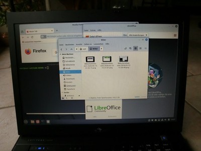 Dell Latitude E6500 mit Linux Mint, Docking Station und zusätzlichem Netzteil