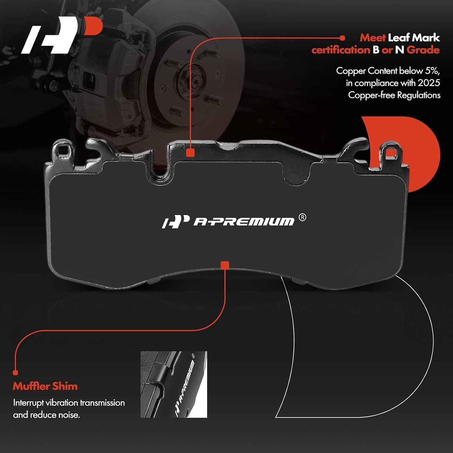 Maserati Levante 2017-2020 Front Brake pad