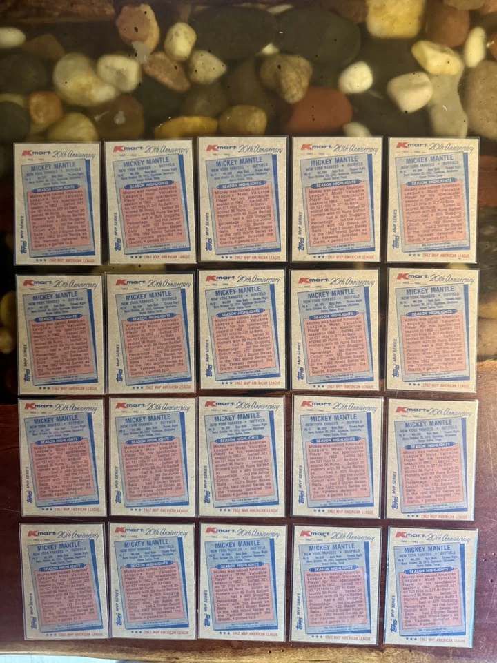 Topps K Mart Serie MVP 1982 20 Aniversario - Lote de 20 Tarjetas Estado Casi Nuevo/Como Nuevo Foto 2 de 4