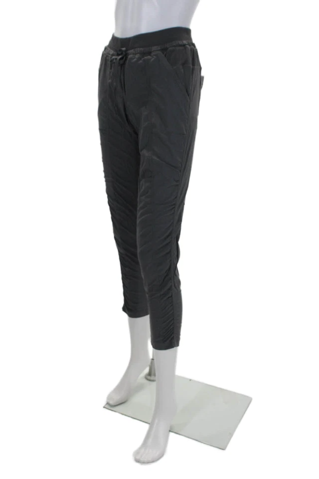 Pantalones sin cordones Lululemon para mujer con estampado de rayas con cordón acanalado gris talla 4 Foto 2 de 4