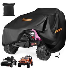 Kids Ride On Car Cover,Large Power Wheels Cover Waterproof,Heavy Duty 420D Un...