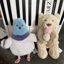 JELLYCAT FAO Schwarz OATUS BARTHOLOMEW ICE CREAM STRUTTON PIGEON Exclusive NYC