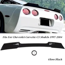 For 1997-04 Corvette C5 Rear Trunk Wing Spoiler ZR1 Extended Style Gloss Black