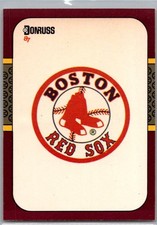 1987 Donruss Opening Day #266 Red Sox Logo/Checklist