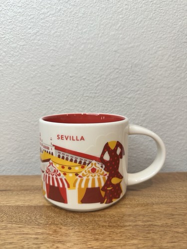 Starbucks Sevilla Spain You Are Here YAH Series 14 oz Kaffeebecher Neu ohne Karton