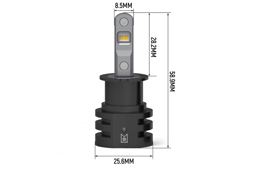 ARC Lighting Tiny Monster Concept Series H3 LED Headlight Bulb Kit PAIR 21031 - Image 4 of 4