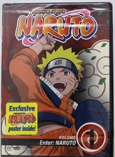 Unopened Naruto Vol. 1 Enter: Naruto DVD Factory Sealed 2006 Edited